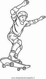 Skateboard Skater Disegno Malvorlage Ausmalen Verschiedene Sportarten Kategorien Disegnidacoloraregratis sketch template