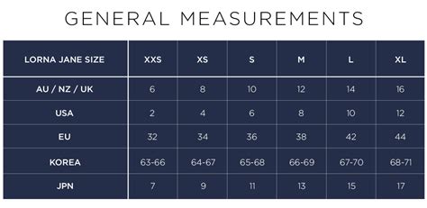 sizing guide