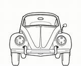 Vw Beetle Coccinelle Fusca sketch template