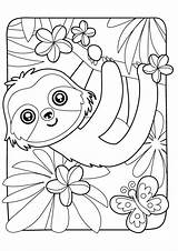 Sloth Sloths Faultier Worksheet Malvorlagen Worksheets Mobi Kidsacademy Coloriage Mandala Arbeitsblatt Colorier Animaux Enfant sketch template