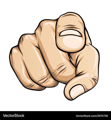 pointing finger royalty  vector image vectorstock