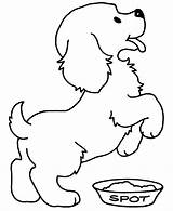 Dog Coloring Pages Dogs Printable Color Puppy Cute Kids Cartoon Pet sketch template