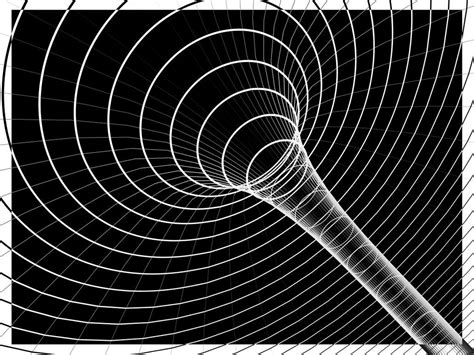 abstract black  white photo   spiral design