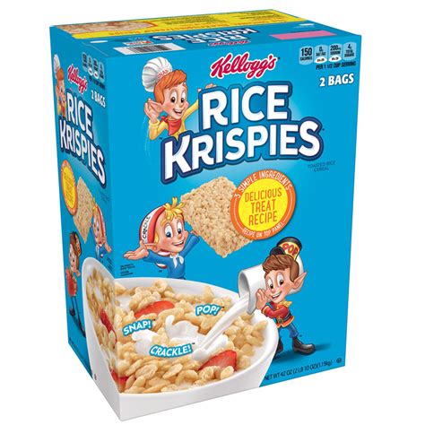 kelloggs rice krispies breakfast cereal  oz  bags snap crackle