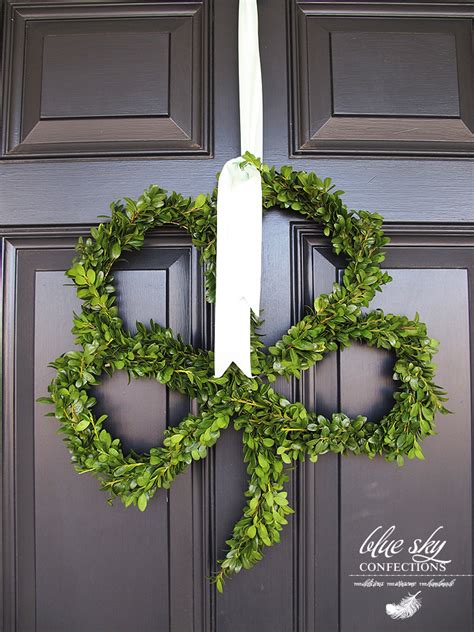 diy st patricks day door decor