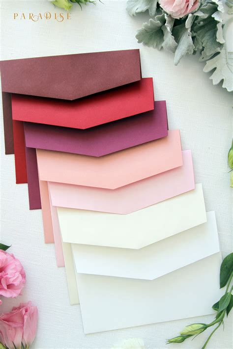 high quality premium paper envelopes  colors  etsy pink