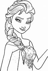 Elsa Coloring Pages Easy Printables Template sketch template