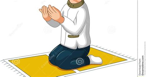 gambar kartun  berdoa islam