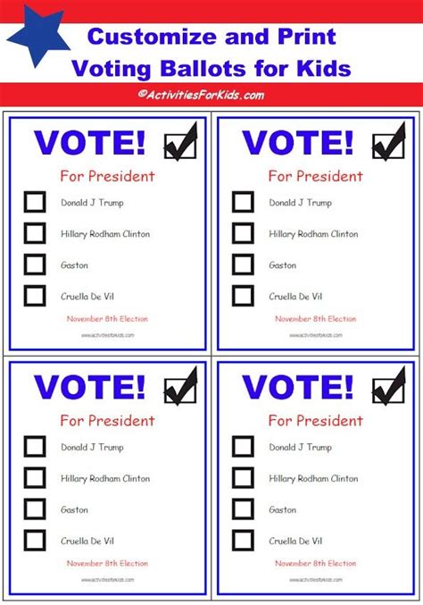 voting ballots templates   freemium templates
