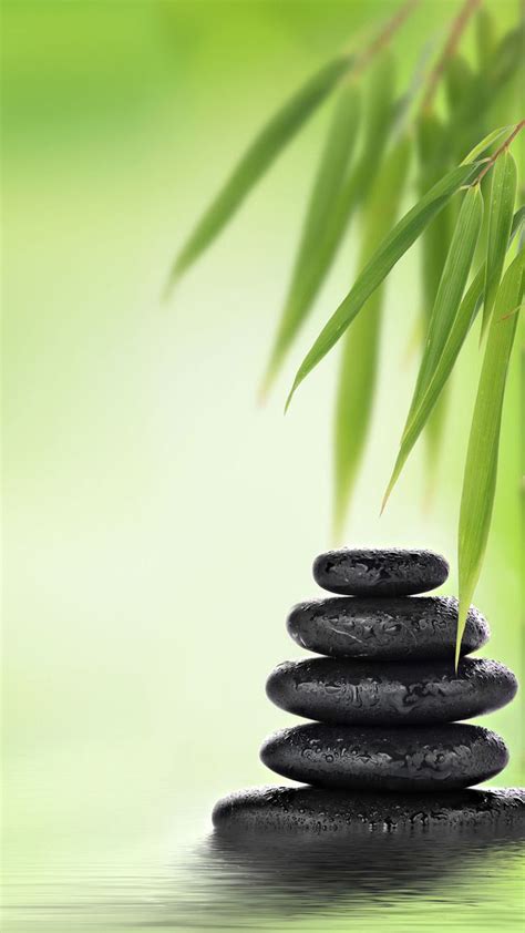 bamboo pebble spa stones background beautiful wallpapers