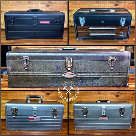 vintage craftsman toolboxes furniture rehab tool storage diy tool box