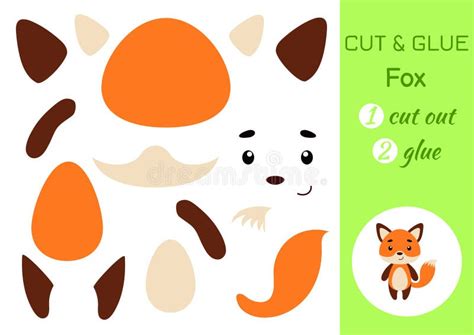 cut  glue paper  fox kids crafts activity page educational