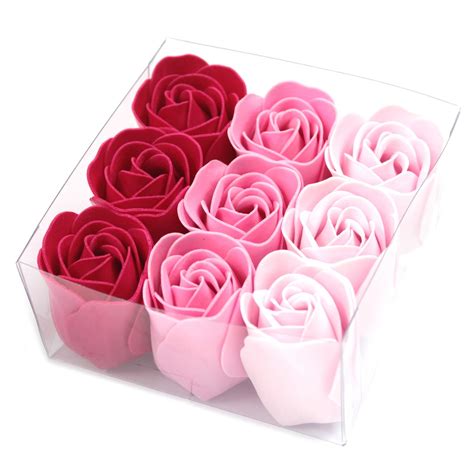 set van  zeep rozen  luxe verpakking roze roos awgifts nederland cadeau en