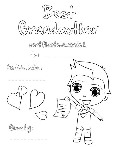 grandma printable coloring pages