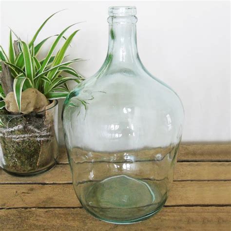 Large Glass Bottle Vase By The Den And Now
