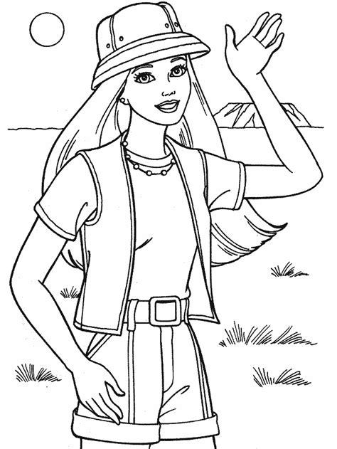 coloring pages barbie coloring pages