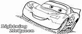 Mcqueen Lightning Coloring Pages Printable Cars Everfreecoloring sketch template