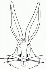 Bunny Coloring Pages Bugs Looney Tunes Face Cartoon Drawing Characters Colouring Kids Dibujo Sketches Drawings Books Book Cartoons Bug Dibujos sketch template