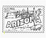 Coloring State Pages Oklahoma University Arizona Stamp Printables States Usa Divyajanani sketch template