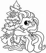 Pony Coloring Christmas Little Pages Kids Disney Printable Tree Pie Horse Pinkie Colouring Princess Girls Getcolorings Printables Print Unicorn Ponies sketch template