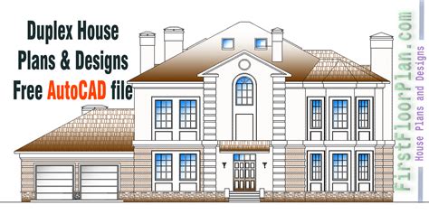 duplex house plans  designs   autocad file  floor plan house plans  designs