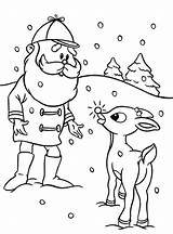 Rudolph Coloring Santa Pages Reindeer Red Nosed Snowman Abominable Other Nose Lead Ask Drawing Color Toys Getdrawings Rocks sketch template