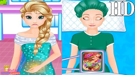 simulation games  girls elsa stomach surgery disney games