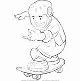 Coloring Hawk Pages Tony Safety Clipart Skateboard Clip Wearing Getcolorings Getdrawings Clipground sketch template