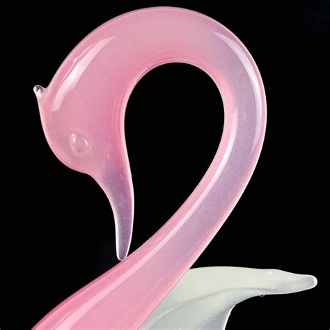 Archimede Seguso Murano Opal Pink White Italian Art Glass