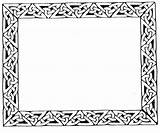 Celtic Border Knot Clipart Cliparts Line Designs Symbols Library Use sketch template