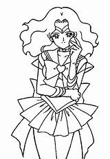 Sailor Neptune Coloring Super Deviantart sketch template