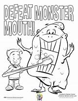 Coloring Dental Pages Kids Health Printable Getcolorings Pediatric Hygiene Color sketch template