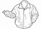 Jacket Coloring Pages Large sketch template