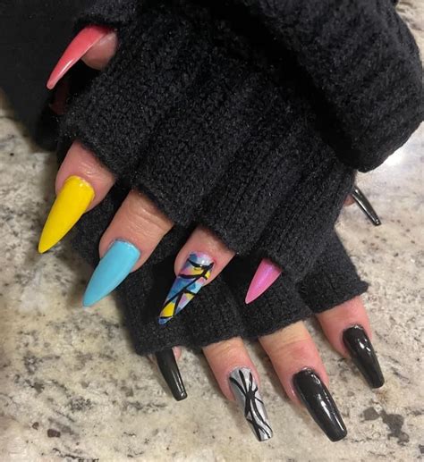 wednesday enid nails   manicure nails inspiration mani pedi