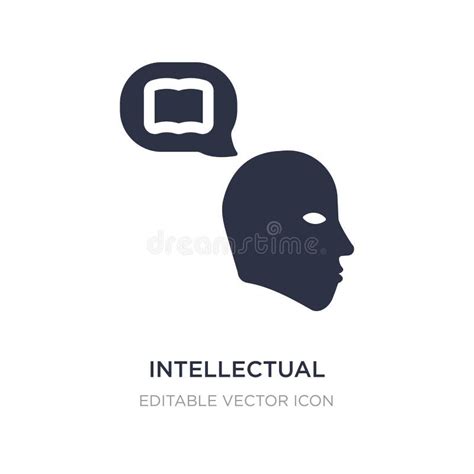 intellectual icon  white background simple element illustration