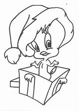 Coloring Christmas Pages Looney Tunes Tweety Bird Sheets Printable Colouring Print Book sketch template