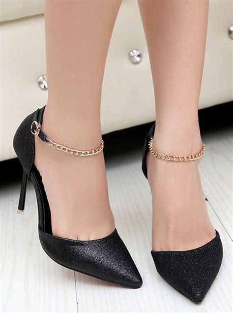 womens hot ankle chain high heels heels ankle chain high heels