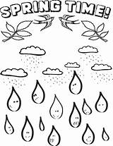 Coloring Raindrops Pages Printable Rain Drops Raindrop Spring Drop Getdrawings Template Library Popular Supplyme Comments sketch template