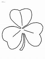 Shamrock Coloring Printable Pages Color Irish Drawing Outline Clipart Kids Trinity Line Template Clip Pattern Cliparts Print Clover Shamrocks Leaf sketch template
