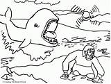 Coloring Jonah Fish Pages Colorear Big Whale Bible Jonas Pez El School Para La Sheet Dibujos Historia Printable Colouring Clipart sketch template