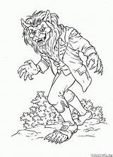 Werewolf Gremlins sketch template