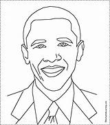 Coloring Pages Obama Barack Kids African American History Presidents President Easy Printable Drawing Template Printout Month Bible Enchantedlearning Print Sheets sketch template