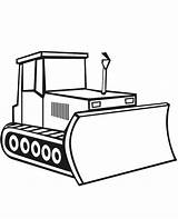 Coloring Digger Bulldozer Pages Construction Drawing Colouring Work Print Template Preschool Color Simple Tractor Sketch Kids Truck Size Vehicles Clipartmag sketch template