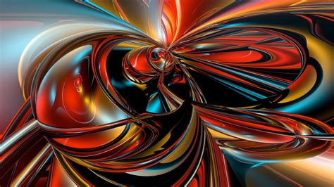 Download Wallpaper 2560x1440 Fractal 3d Colorful