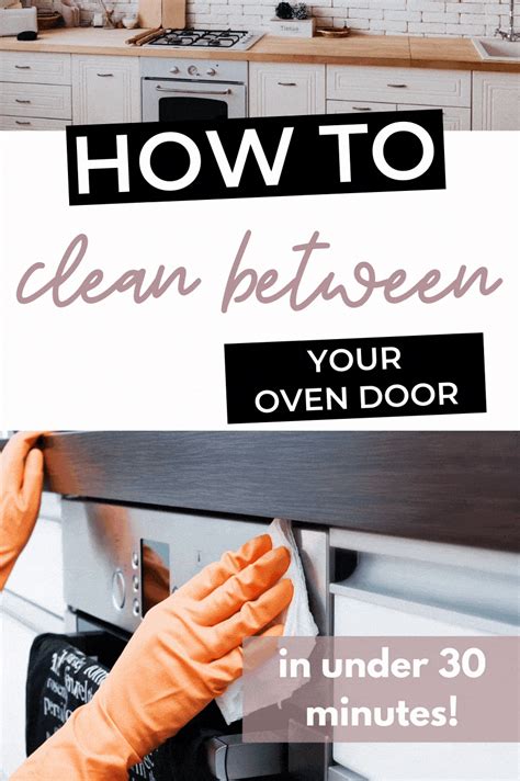 clean   oven glass door    minutes