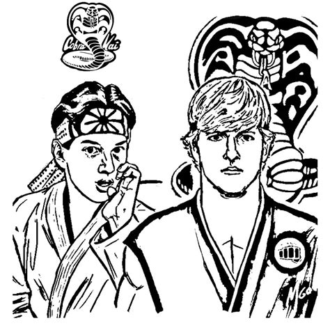 cobra kai coloring pages amanda gregorys coloring pages images