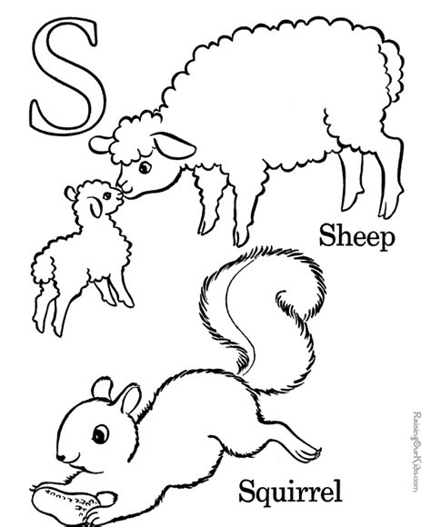 abc coloring sheets letter