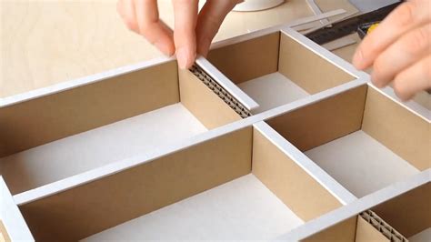 learn     diy cardboard desktop file organizer