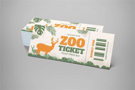 zoo ticket  graphicook graphicriver