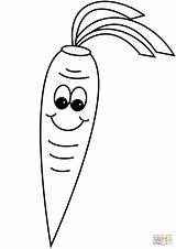 Coloring Carrot Cartoon Pages Printable Dot sketch template